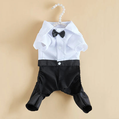 Small Dog Wedding Suit Puppy Coat Chihuahua Poodle Pet Clothes