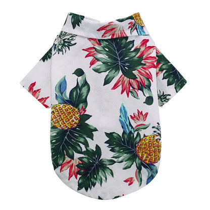 Summer Hawaiian Dog Shirt Beach Style Pet Vest