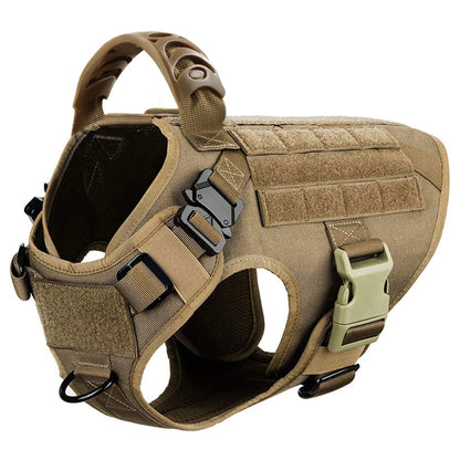 Military Dog Harness Tactical Vest for Training & Large Breeds