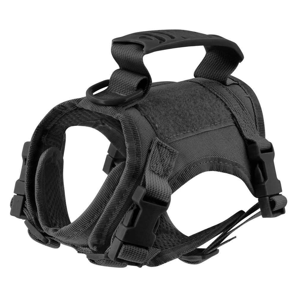 Tactical Adjustable Cat Dog Harness with Leash for Training