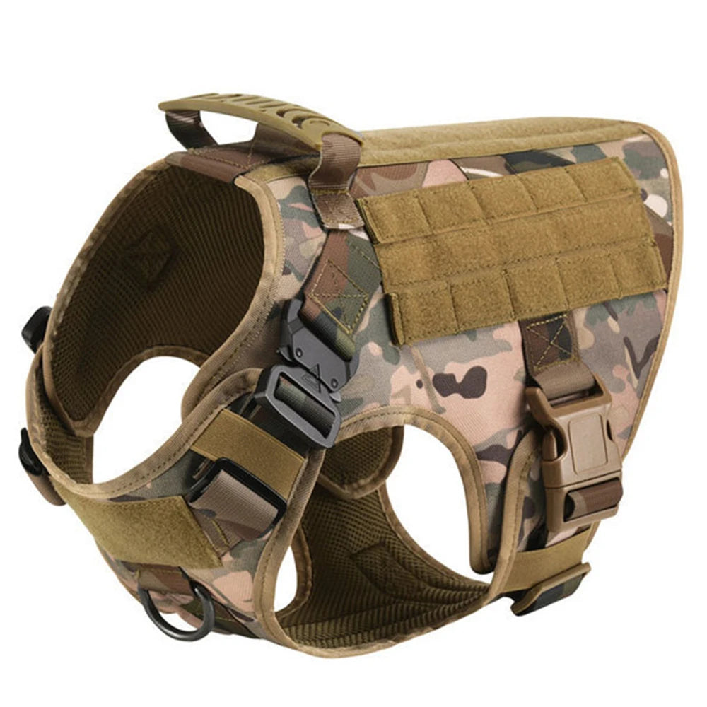 Military Dog Harness Tactical Vest for Training & Large Breeds