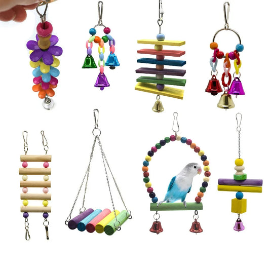 Bird Bite Hanging Ornament Chew Toy for Cages