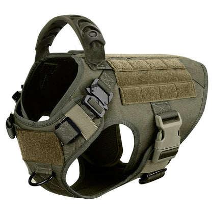 Military Dog Harness Tactical Vest for Training & Large Breeds