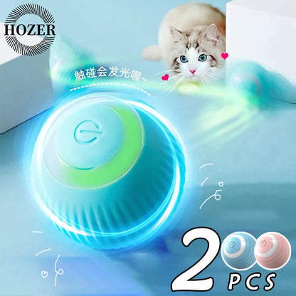 2PCS Smart Interactive Rolling Cat Ball Toy