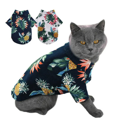 Summer Hawaiian Dog Shirt Beach Style Pet Vest