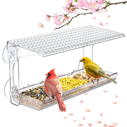 Window Bird Feeder with Suction Cups - Clear Outdoor