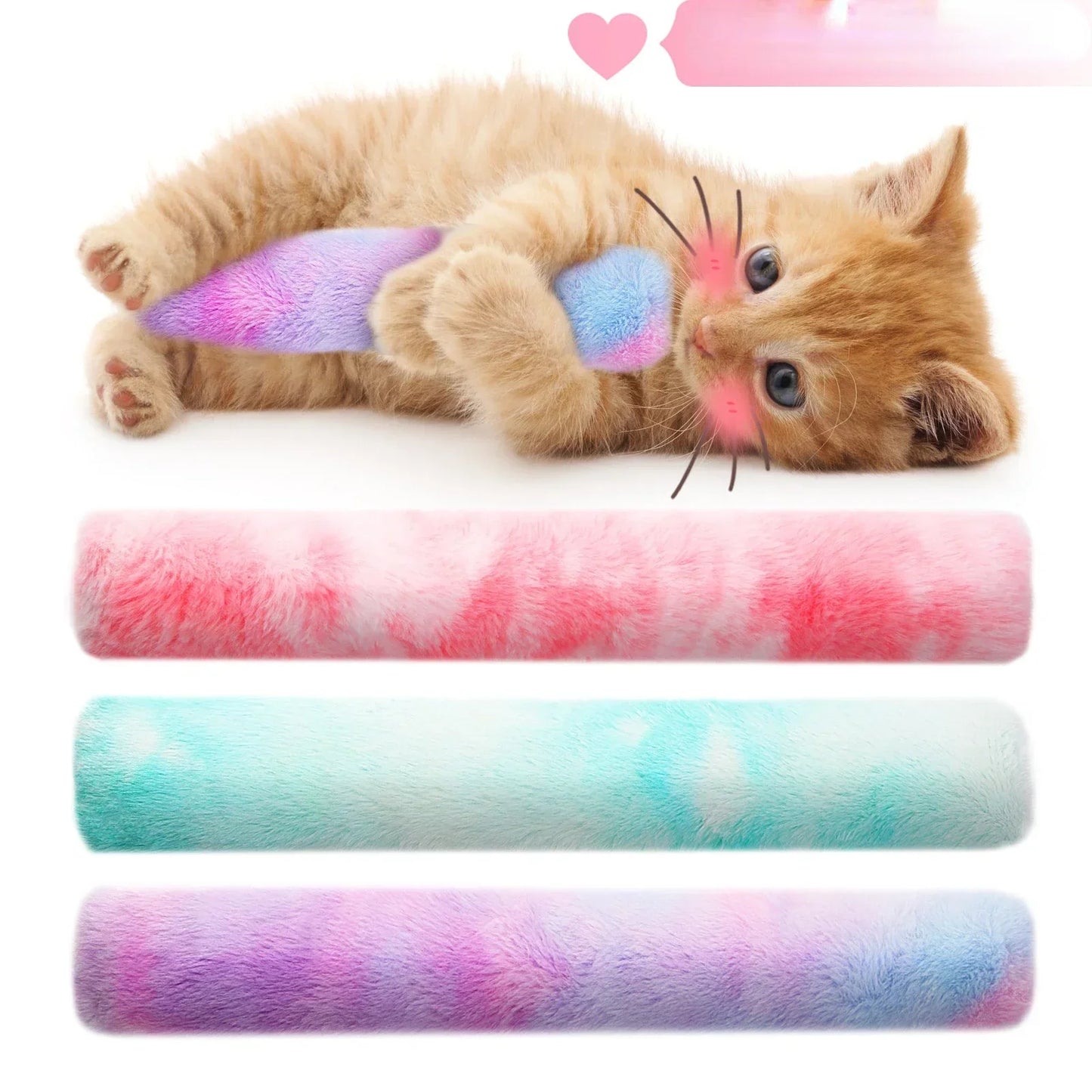 Cat Kick Toy Plush Catnip Stick for Teeth Cleaning