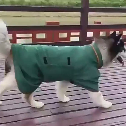Absorbent Pet Bathrobe With Waist-wrapped Microfiber